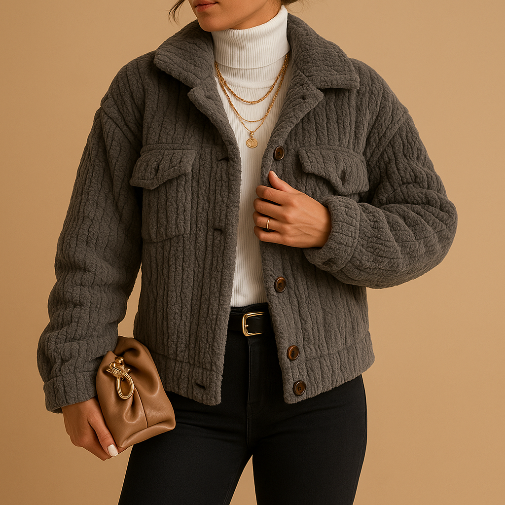 Teddy Trucker Jas Dames met Sherpa Voering