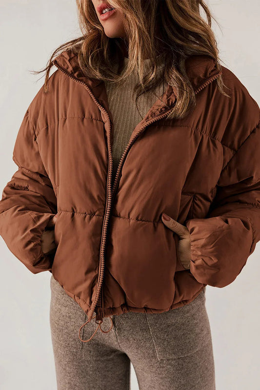 Korte Gewatteerde Jas Dames Oversized