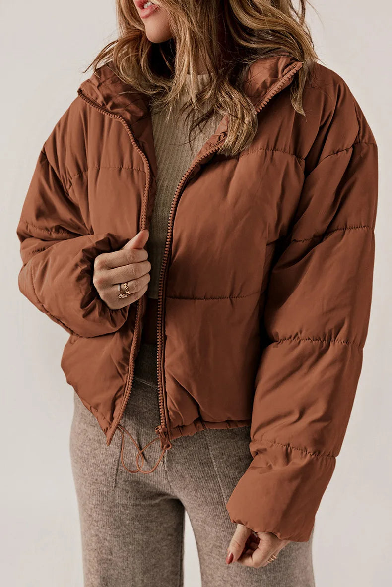 Korte Gewatteerde Jas Dames Oversized