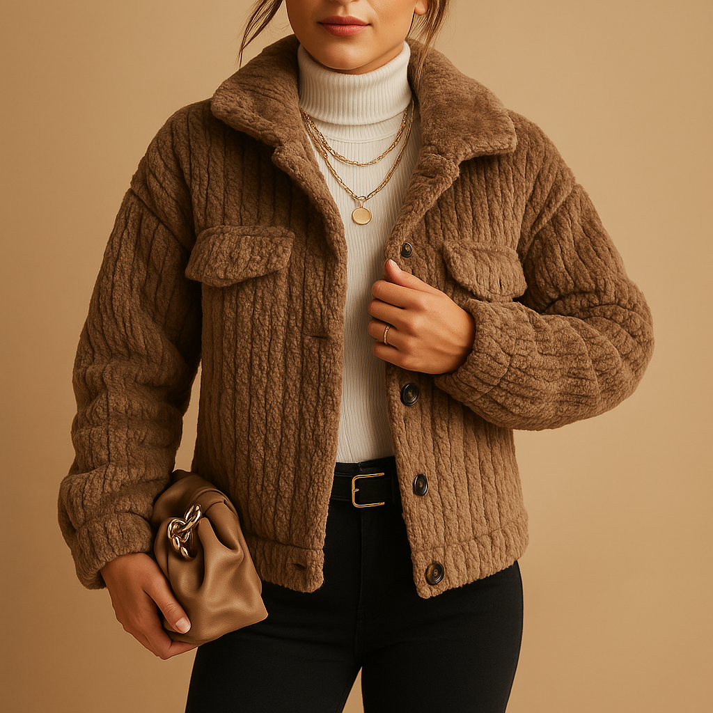 Teddy Trucker Jas Dames met Sherpa Voering